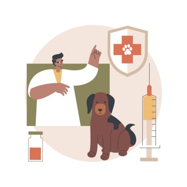 Kuduz ve senin soyut konsept vektör çizimin..