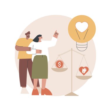 Kamu ahlakı soyut konsept vektör çizimi.