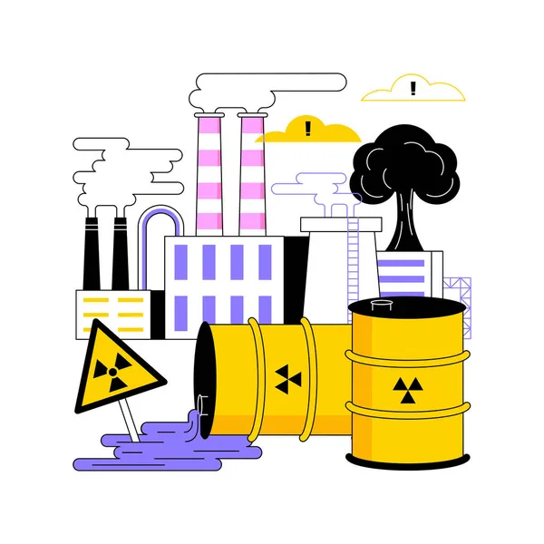 Technische Katastrophen abstraktes Konzept Vektor Illustration. — Stockvektor