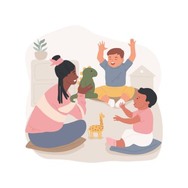 İzole edilmiş çizgi film vektör çizimlerini ifade et.