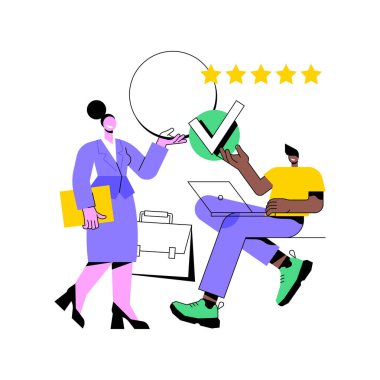 Çalışan soyut konsept vektör çizimi işe alınıyor.