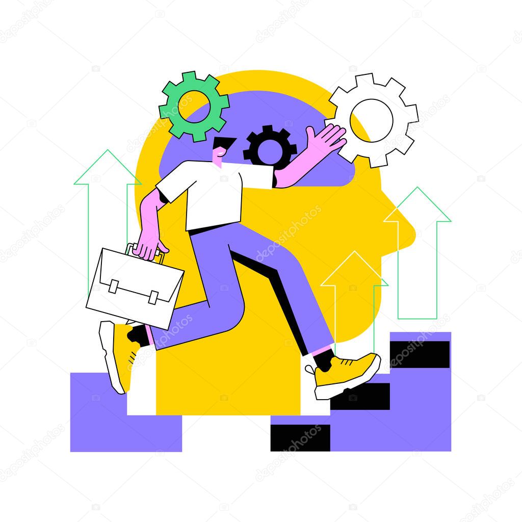 Personal development abstract concept vector illustration.