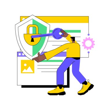 Soyut konsept vektör illüstrasyonuna erişim hakları.