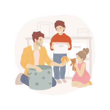 İzole edilmiş çizgi film çizimleri temizle.