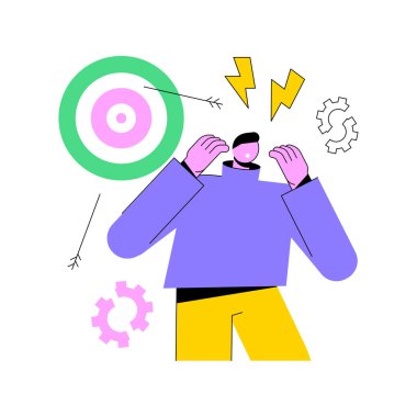 Hüsran soyut konsept vektör çizimi.