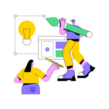 Marka kimlik soyut konsept vektör çizimi.