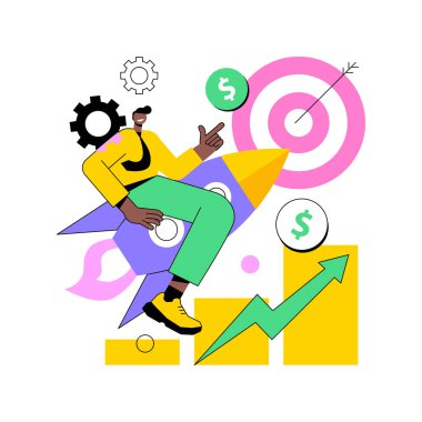 Kariyer geliştirme soyut konsept vektör çizimi.