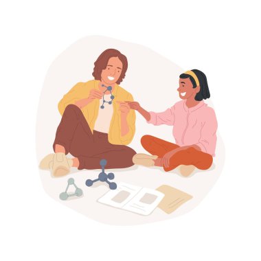 Science tutor isolated cartoon vector illustrations.