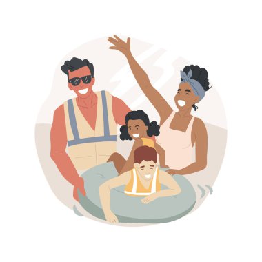 Tubing isolated cartoon vector illustrations.