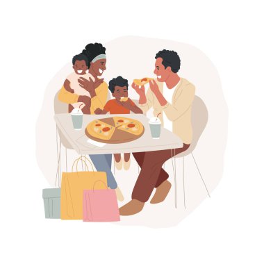 Quick snack isolated cartoon vector illustrations.
