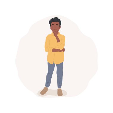 Doubt isolated cartoon vector illustrations.