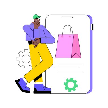 Ürün soyut konsept vektör çizimi.