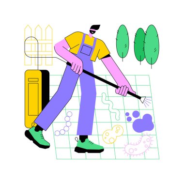 Güç yıkama soyut konsept vektör çizimi.