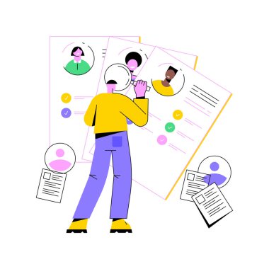 Adaylar soyut konsept vektör çizimi.