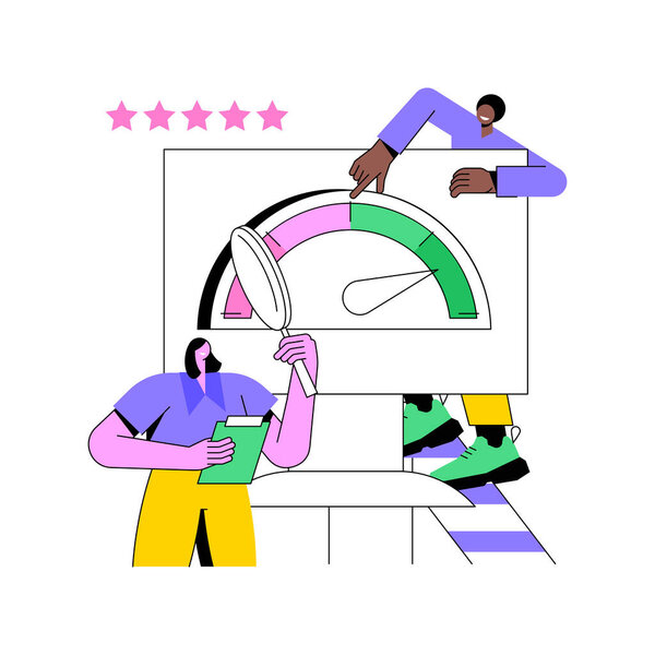 Абстрактная векторная иллюстрация кредитного рейтинга.