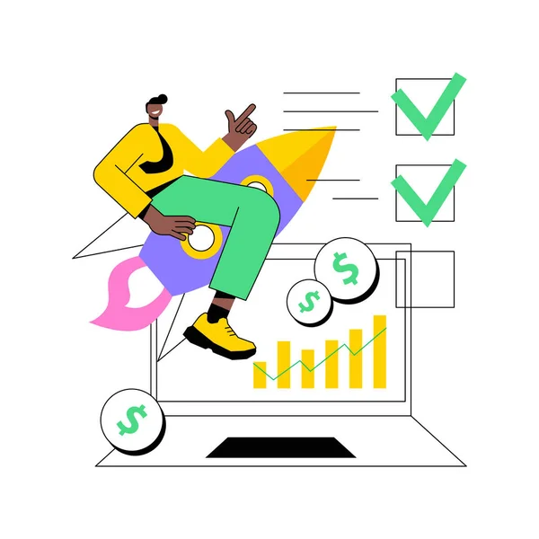 Planejamento da demanda conceito abstrato ilustração vetorial. —  Vetores de Stock