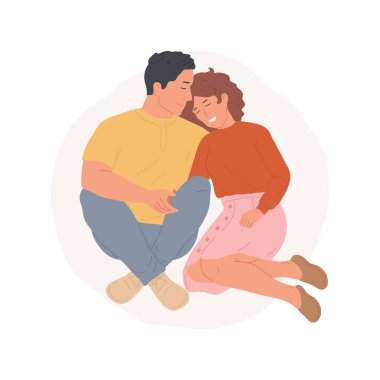 Sadece ebeveynler zaman soyut konsept vektör çizimi.