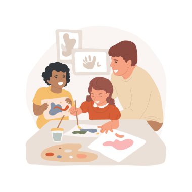 Kağıt üzerinde karalamalar soyut konsept vektör çizimi.