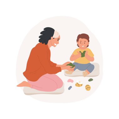 Kil soyut konsept vektör çizimi ile modelleme.