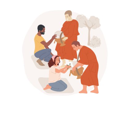 Sunum yapmak soyut konsept vektör çizimi.