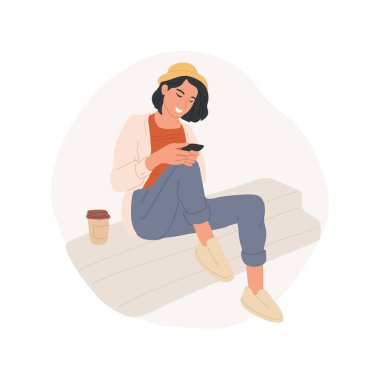 Arkadaşların soyut konsept vektör çizimi bekleniyor.