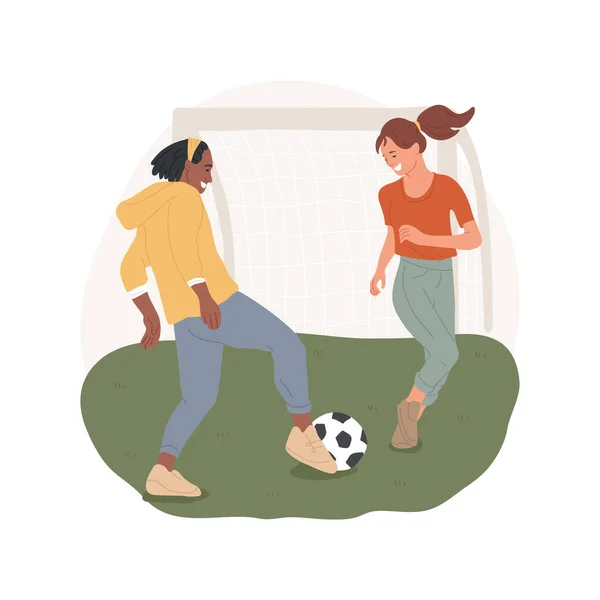 Fotboll isolerad tecknad vektor illustration — Stock vektor