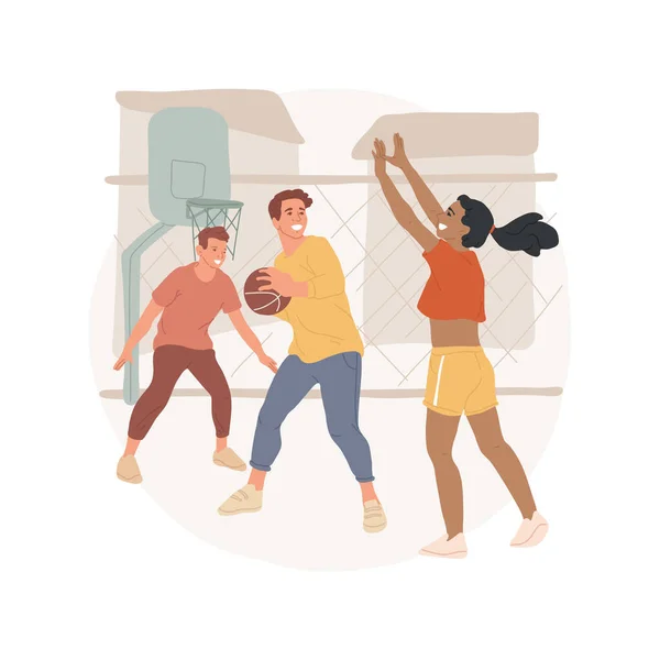 Basketbal abstraktní koncept vektorové ilustrace. — Stockový vektor