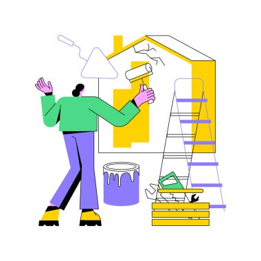 DIY soyut konsept vektör çizimi.