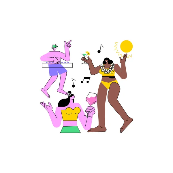 Illustration vectorielle abstraite Beach Party. — Image vectorielle