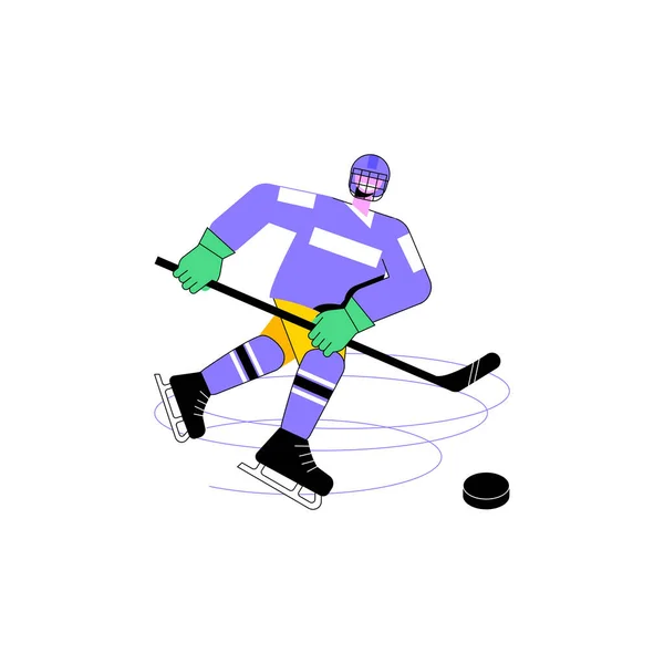 Eishockey abstrakte Konzeptvektorillustration. — Stockvektor