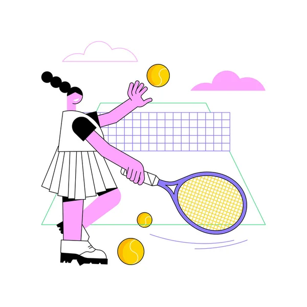 Tennis abstrakt begrepp vektor illustration. — Stock vektor
