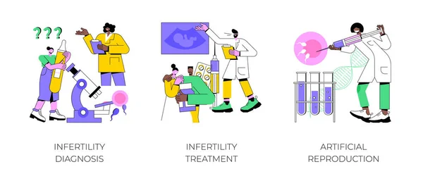 Clinica della fertilità illustrazioni astratte del vettore di concetto. — Vettoriale Stock