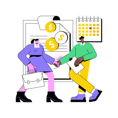 Ümit notu soyut konsept vektör çizimi.