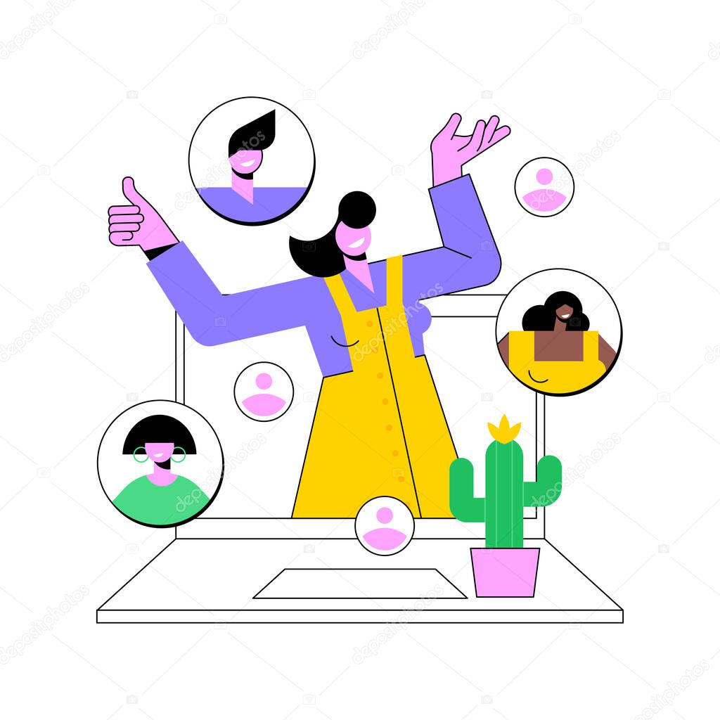 Customer persona abstract concept vector illustration.