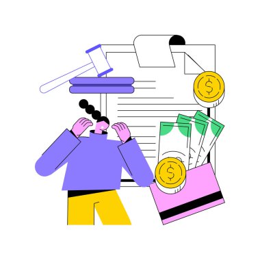 Soyut konsept vektör illüstrasyonunu öde.