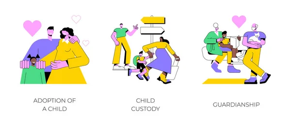 Parenting abstract concept vector illustrations. — Vetor de Stock