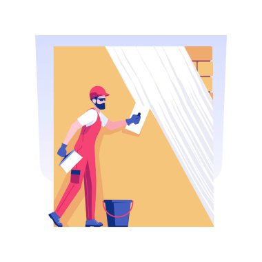 Duvar dokusu izole edilmiş konsept vektör çizimi.