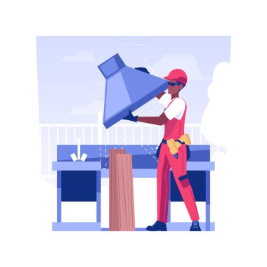 BBQ noktası izole edilmiş konsept vektör çizimi.