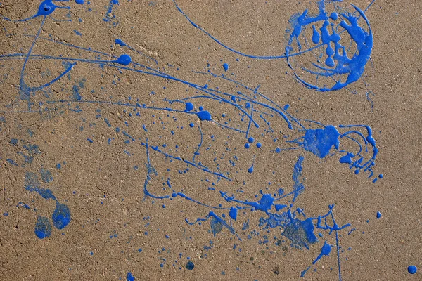 Asfalto con estampados de fondo de pintura azul —  Fotos de Stock