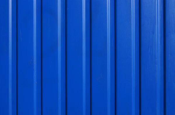 Fondo de pared de metal corrugado azul — Foto de Stock