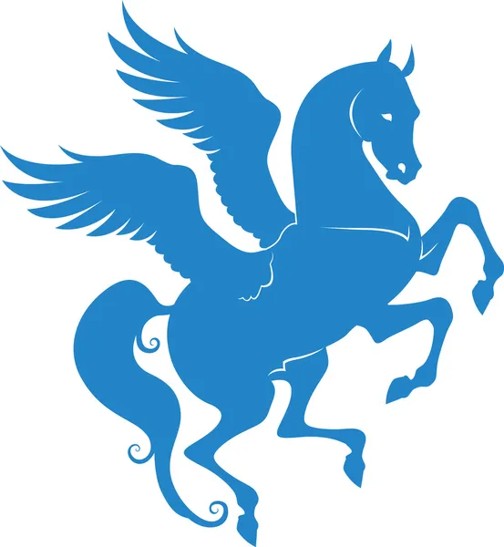 Pegasus silüeti — Stok Vektör