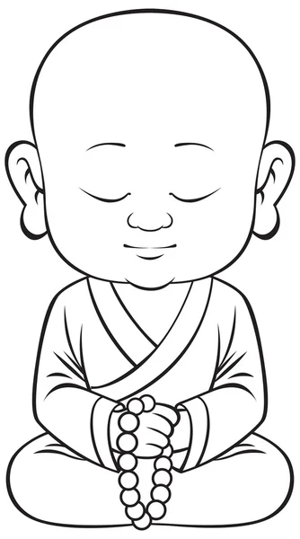 Pequeño vector buddha — Vector de stock