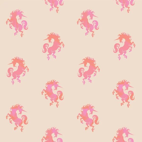 pembe tek boynuzlu at - vektör desen