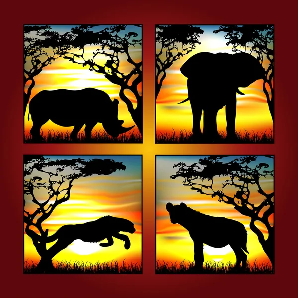 Afryka zwierząt Ilustracja Stockowa