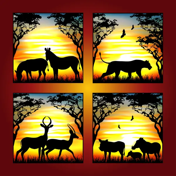 Afryka zwierząt 3 Ilustracje Stockowe bez tantiem