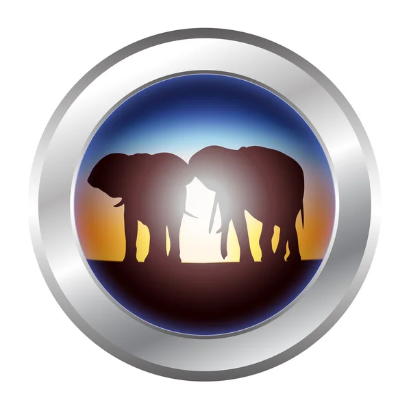 Elephant icon — Stock Vector