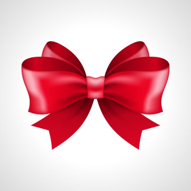 Red bow shiny illustration