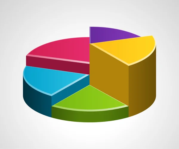 Establecer diagramas circulares segmentados ilustración vectorial infografía — Archivo Imágenes Vectoriales