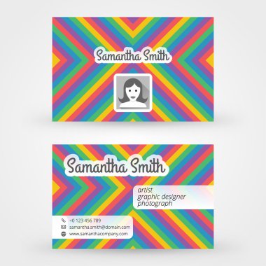 yaratıcı kartvizit vektör tasarım şablonunu yazdırma