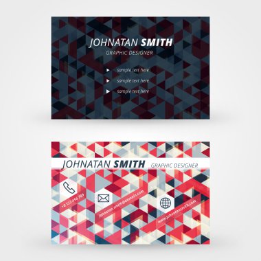 yaratıcı kartvizit vektör tasarım şablonunu yazdırma